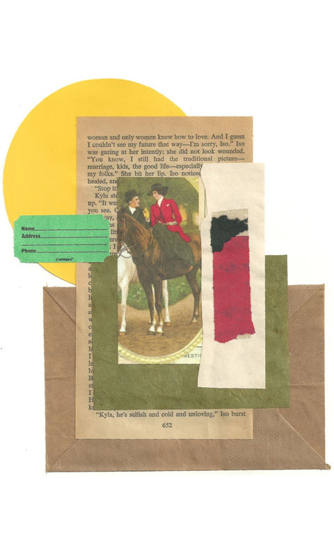 Brown Papier Bag Collage Zine Illustration